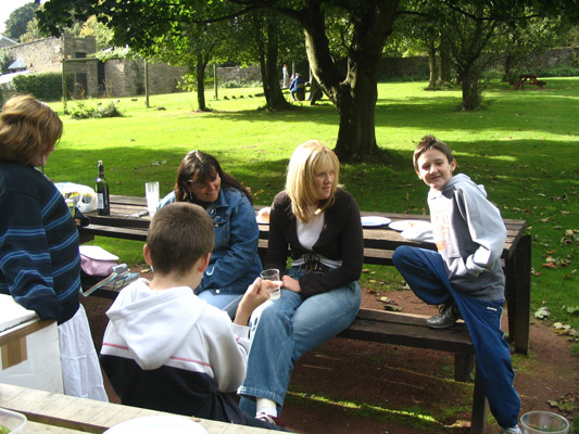 Anne-Marie, Sheree and some of the children