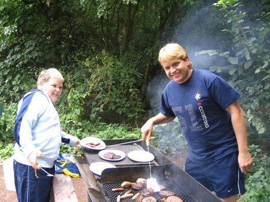 Don and Richard cooking