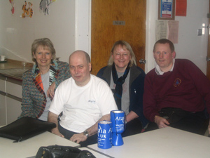 Rhona, Derek, Penny Gardner and John