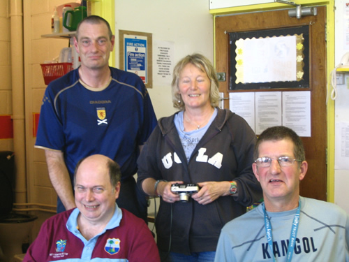 Jim Shepherd, Derek Main (Chairman), Frances Wright (Treasurer) and John Hunter.