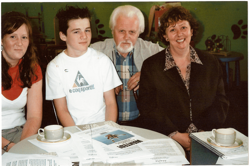 Sheree, Michael, Ronnie Browne (our Patron) and Sue